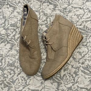 Toms Espadrilles Wedge Bootie